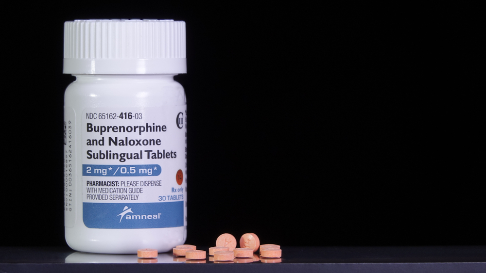 Suboxone contains two active ingredients: buprenorphine (partial opioid agonist) and naloxone (opioid antagonist).